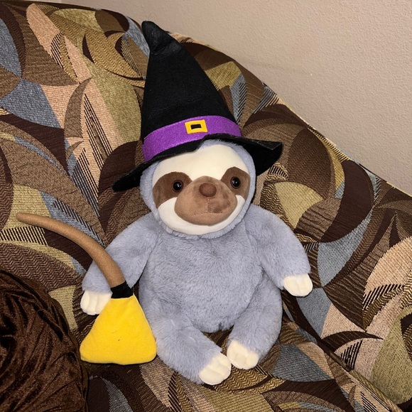 Sloth Snuggle Buddy Heat and Warm Halloween witch Hocus Pocus - Picture 2 of 5